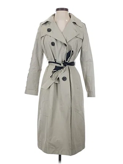Pre-owned Boden Trenchcoat In Gray