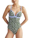 BODEN BODEN TRIANGLE PANELLED SWIMSUIT