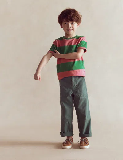 Boden Kids' T-shirt Für Den Alltag-kleeblatt/chintz In Grün | Grösse 158 In Multi