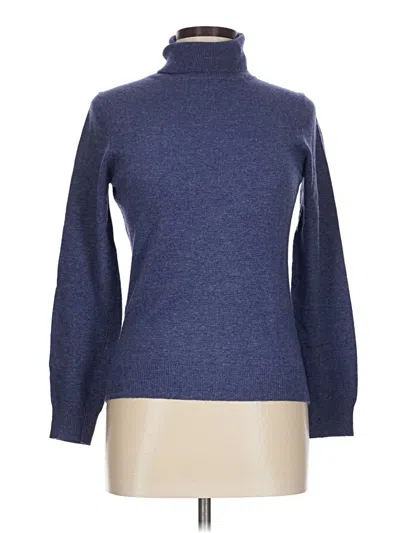 Pre-owned Boden Turtleneck Sweater In Blue