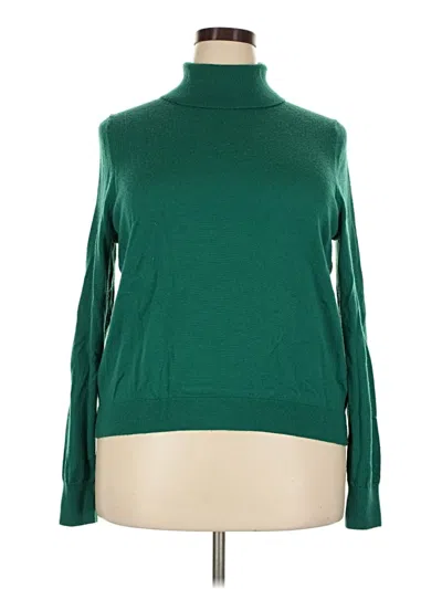 Pre-owned Boden Turtleneck Sweater In Green