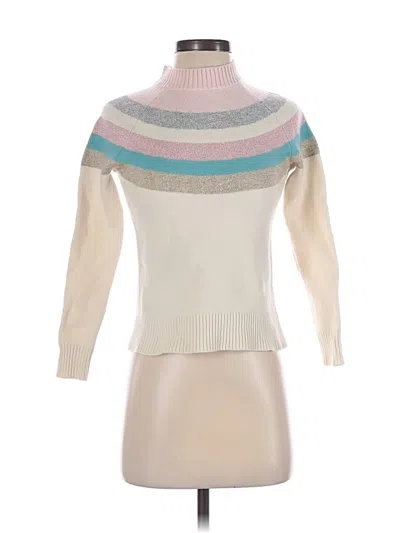 Pre-owned Boden Turtleneck Sweater In Ivory