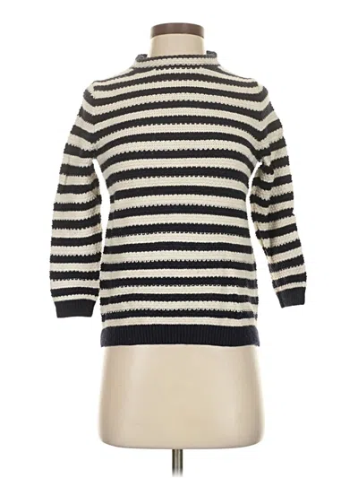 Pre-owned Boden Turtleneck Sweater In White