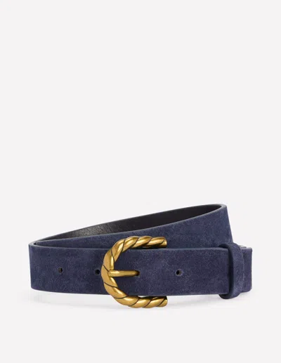 Boden Twist Buckle Belt Navy Women  In Blue