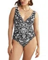 Boden Twist Classic Swimsuit In Black