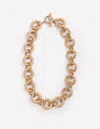 Boden Double Twist Chain Necklace Gold Colour  In Brown