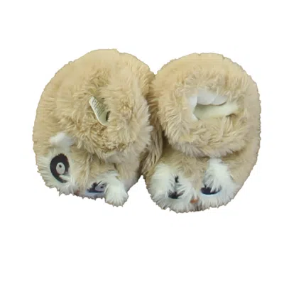 Boden Kids' Unisex Owls Slippers In Neutral