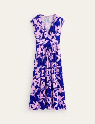 Boden Vanessa Wrap Jersey Maxi Dress Sweet Lilac, Silhouette Bloom Women |  ModeSens