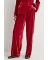 Boden Velvet Wide Leg Trouser In Multi
