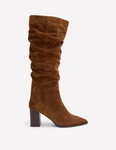 Boden Vera Block Heel Point Boots-tan Female