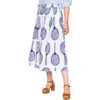 Boden Verity Linen Midi Skirt In White