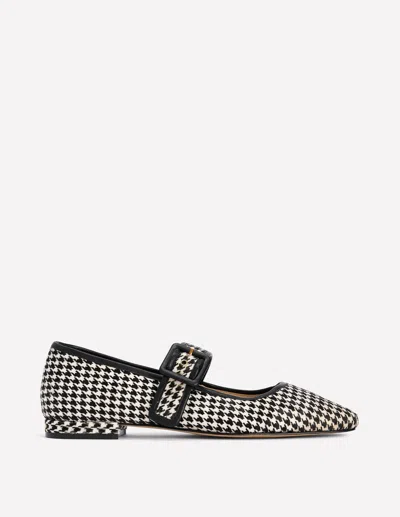 Boden Vic Mary Janes Mit Geformter Spitze-weiss/schwarz In Multi