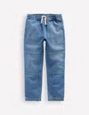 Boden Warrior Knee Jeansmid Blue Wash Boys  In Mid Blue Wash