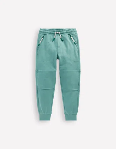 Boden Kids' Warrior Knee Joggers-heather Blue Male  In Green