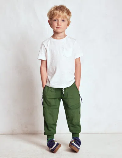 Boden Kids' Warrior Knee Joggers-newt Green Male