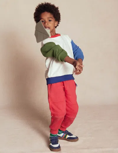 BODEN WARRIOR KNEE JOGGERS POMEGRANATE RED BOYS BODEN