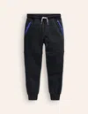 Boden Warrior Knee Joggersblack Boys  In Black