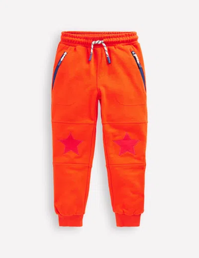 Boden Kids' Warrior Knee Joggerskiln Orange Boys
