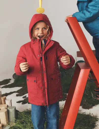 Boden Kids' Wasserdichter 4-in-1-mantel In Rot | Grösse 98 In Red