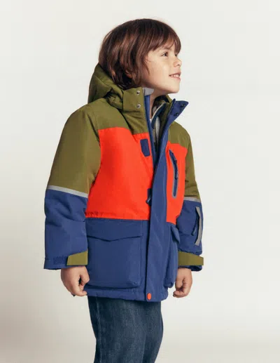 Boden Kids' Wasserdichter Allwettermantel In Khaki | Grösse 98 In Green