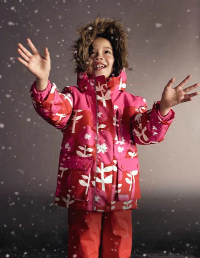 Boden Kids' Wasserdichter Allwettermantel-kräftiges Pink In Multi