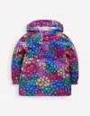 Boden Wasserdichte, Verstaubare Jacke-leuchtendes Blau Bunt Leopard In Multi