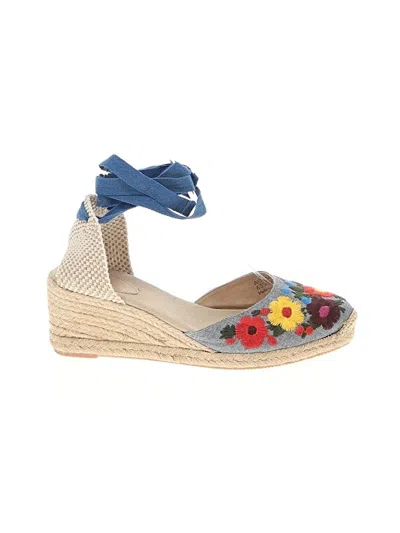 Pre-owned Boden Wedges In Blue
