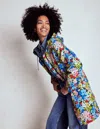 Boden Wells Waterproof Hooded Coat-multi, Flowerbed Cluster Female  In Multi
