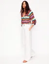 Boden Westbourne Linen Pants White Women  In White