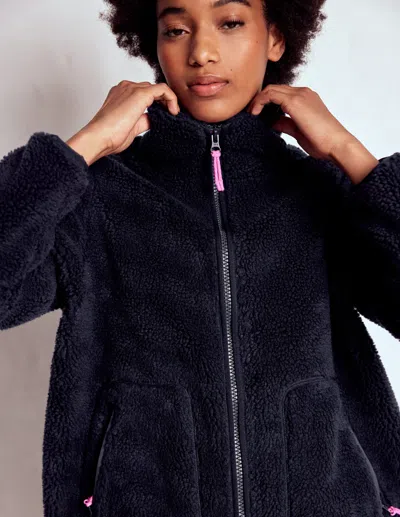 Boden Westminster Borg Jacket Navy  In Blue