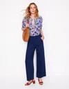 Boden Wide Leg Cargo Pants Navy Women  In Blue