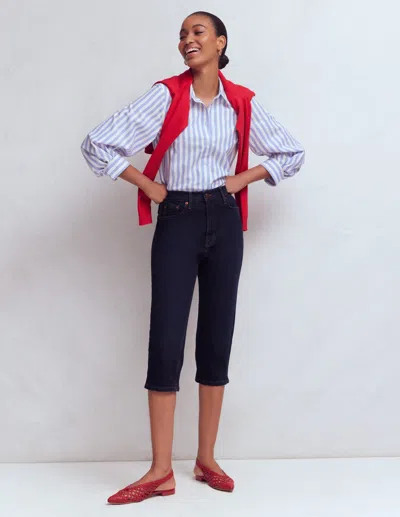 Boden Women's 5-pocket Capri Jeans In Blue | Size 31