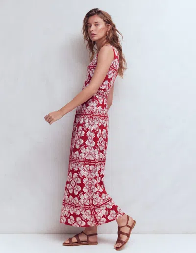 Boden Women's Antonia Jersey Maxi Dress In Red | Size 18