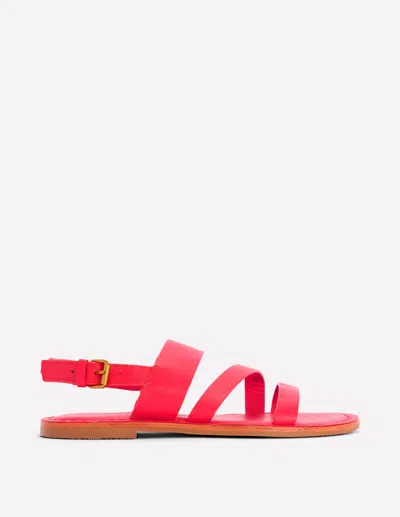 Boden Women's Asymmetric Sandal In Red | Size 42