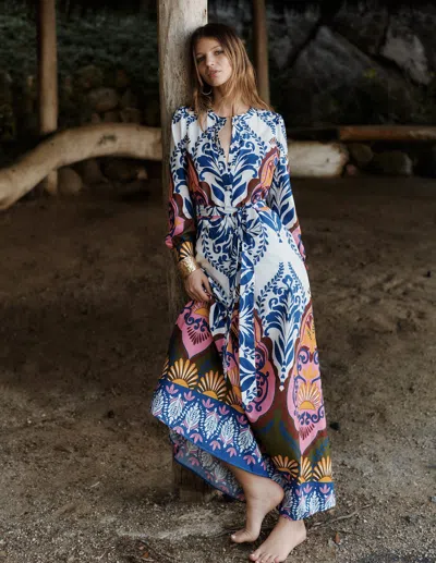 Boden Women's Ava Cotton Midi Dress | Size 12 In Blue