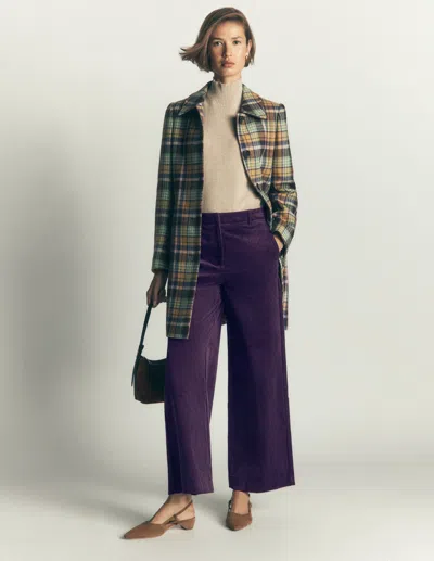 Boden Women's Belgravia Cord Trousers In Purple | Size 4
