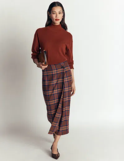 Boden Women's Column Wrap Skirt | Size 4 In Brown