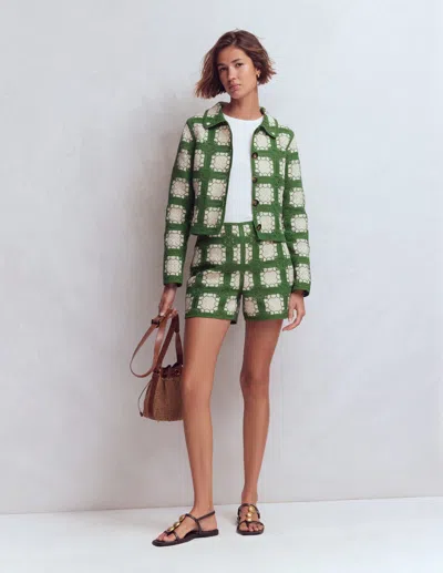 Boden Women's Crochet Shorts | Size 20/22 In Green