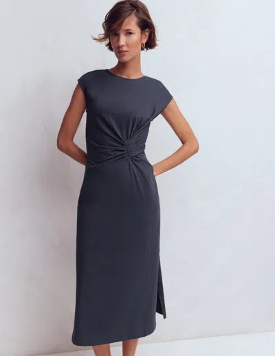 Boden Women's Delilah Twist Midi Dress In Blue | Size 20