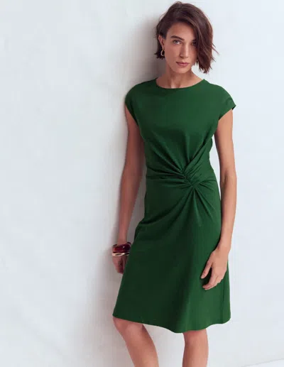 Boden Women's Delilah Twist Short Dress In Green | Size 20