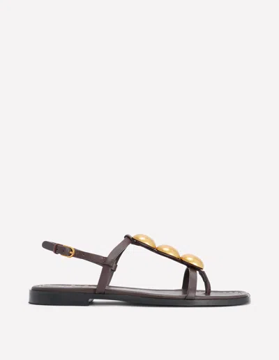 Boden Women's Disc Flat Sandals In Brown | Size 41