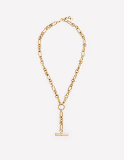 Boden Women's Drop Chain T-bar Necklace In Metallic In Gold