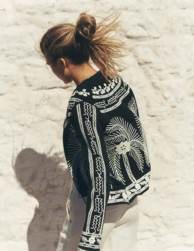 Boden Women's Elena Stand Neck Jacket In Black | Size 20