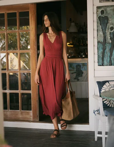 Boden Women's Elodie Jersey Maxi Dress In Brown | Size 20
