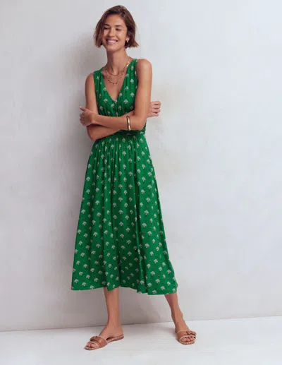 Boden Women's Elodie Jersey Maxi Dress In Green | Size 6