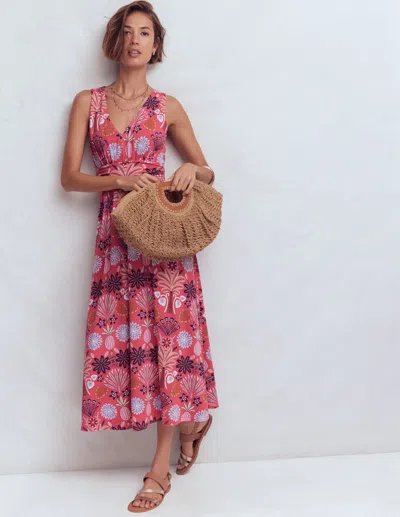Boden Women's Elodie Jersey Maxi Dress In Pink | Size 22 In Brown
