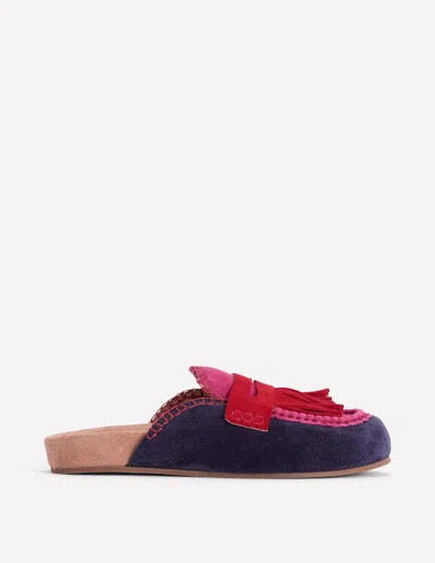 Boden Women's Etta Ghillie Mule Clogs | Size 40 In Blue