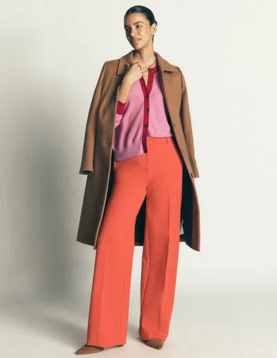 Boden Women's Grace Colour Block Cardigan In Pink | Size Xs
