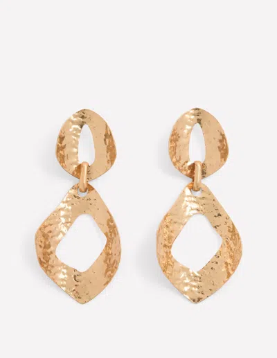Boden Women's Hammered Double Earrings In Metallic