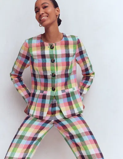 Boden Women's Hampstead Linen Blazer | Size 22 In Multi